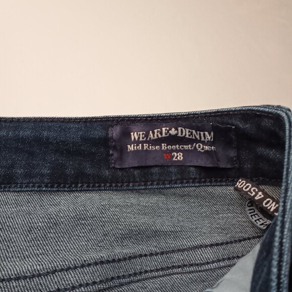 Buffalo David Bitton Jeans Size 28/6 Mid Rise Bootcut Queen Dark Wash - Picture 5 of 10